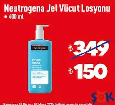 NEUTROGENA JEL VÜCUT LOSYONU 400 ML
